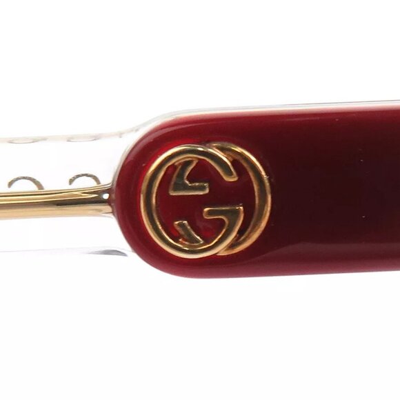 Auth GUCCI Glasses Red Plastic main image 14